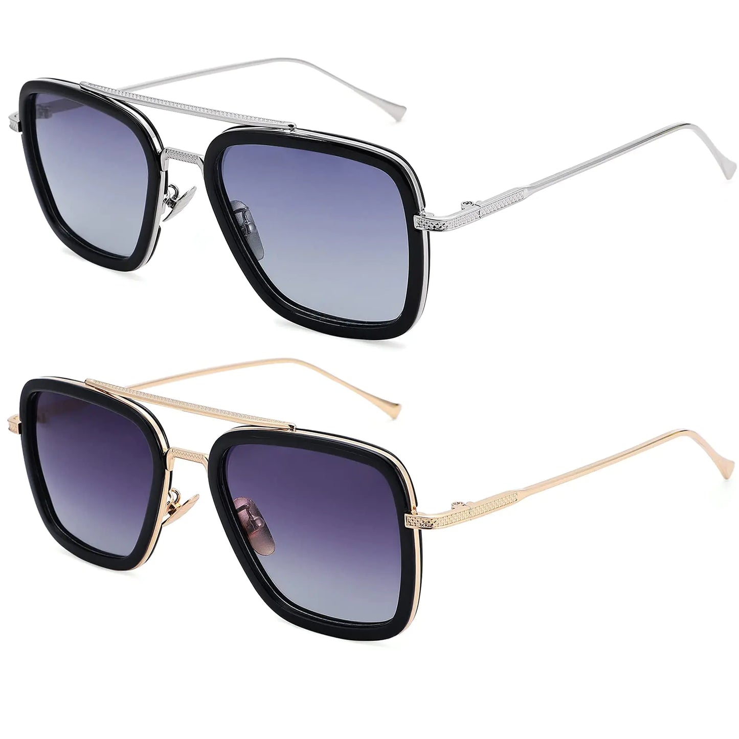 The Ames, squared metal aviator