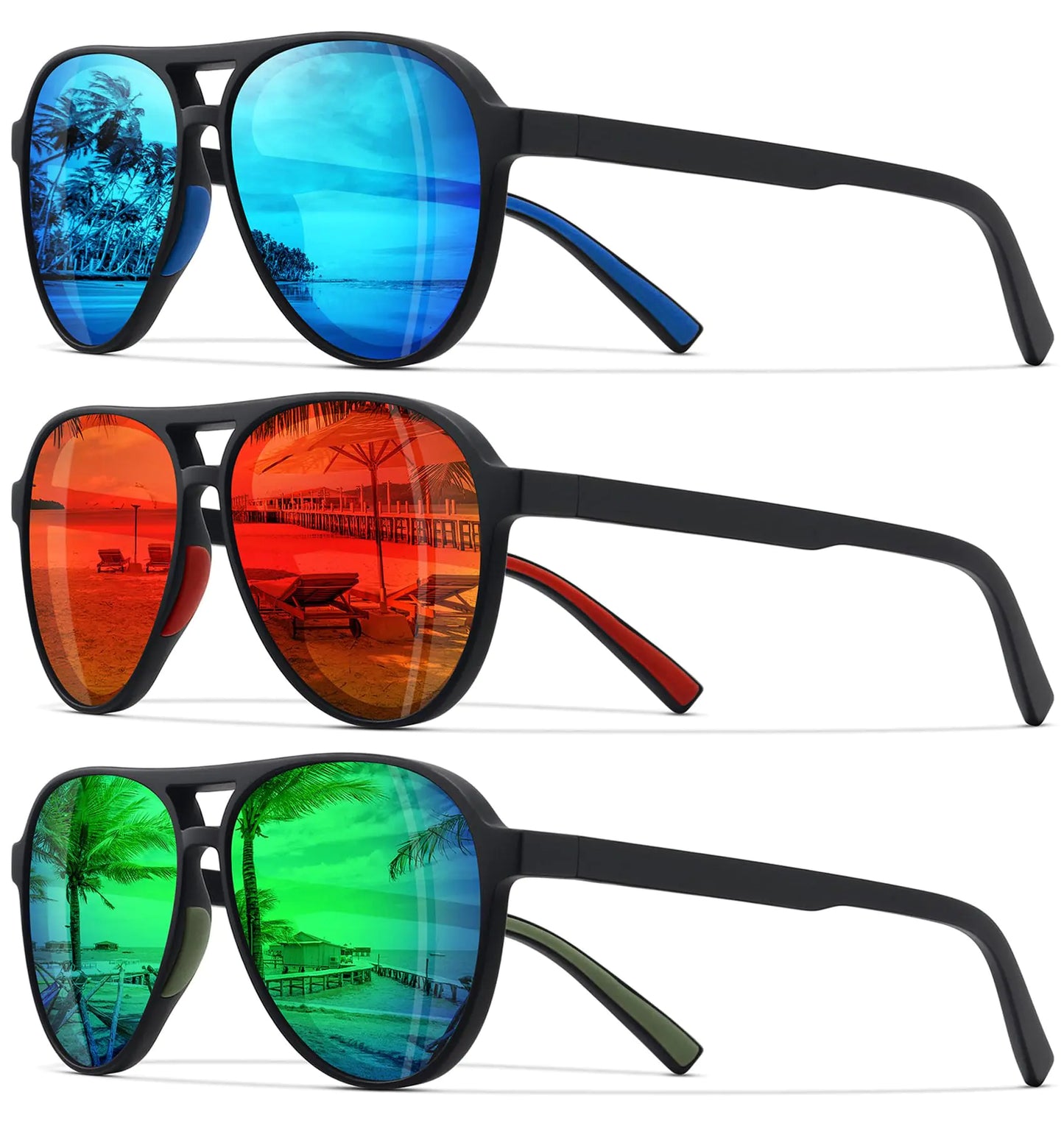 The Vaughn, classic polarized aviator