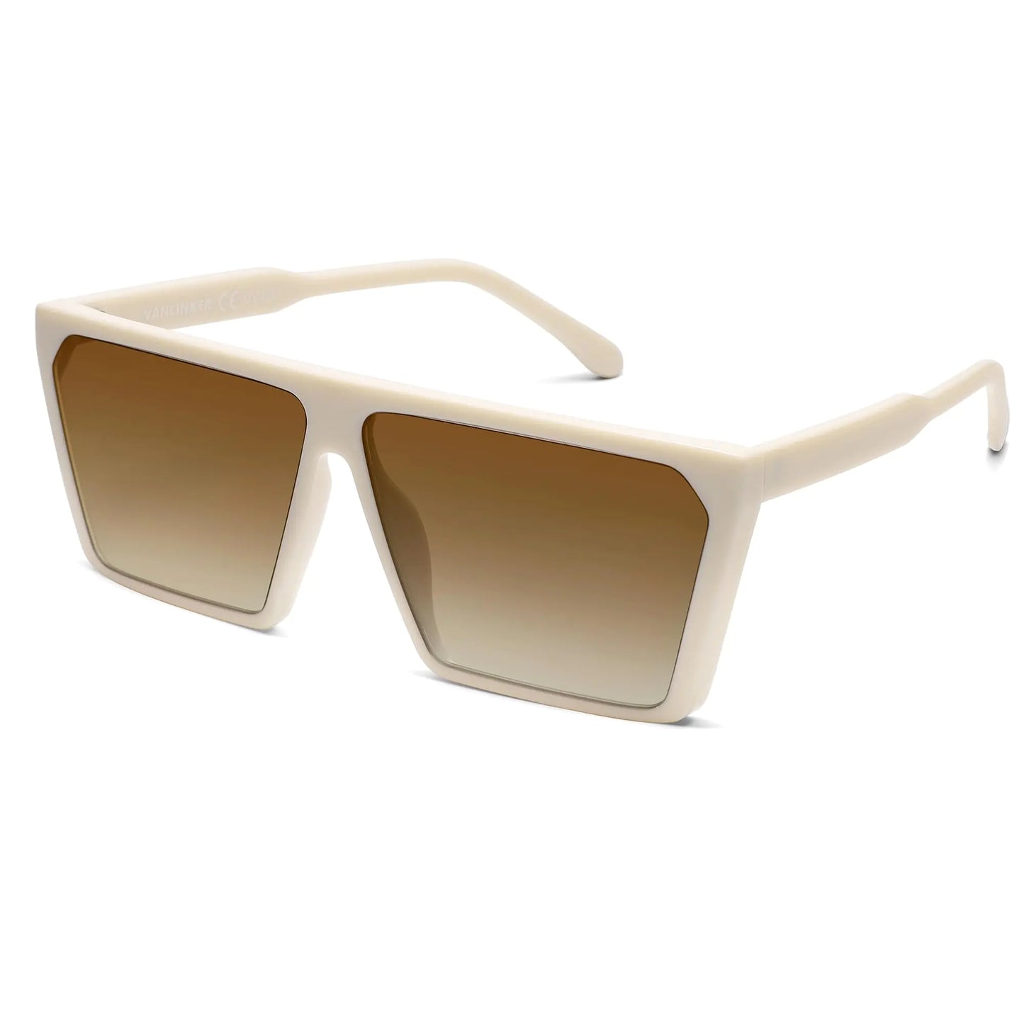 The Kell, flat-top oversized square sunglasses